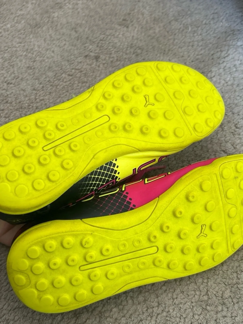 Puma Kids Neon Pink & Neon Yellow Sprint Sneakers